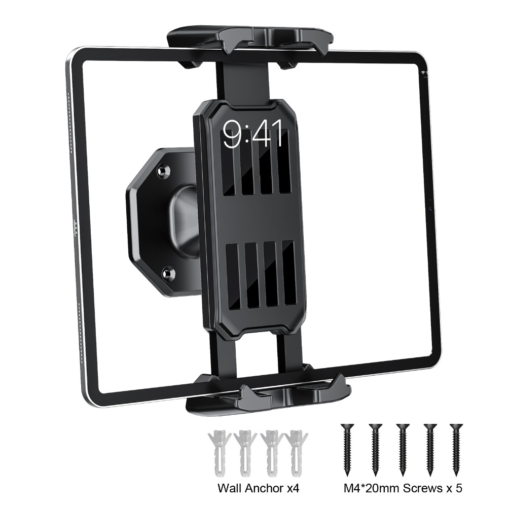 Tablet Stand Adjustable - ที่ยึดโทรศัพท์ติดผนัง ที่วางแท็บเล็ต ปรับระดับได้ หมุนได้ 360 องศา