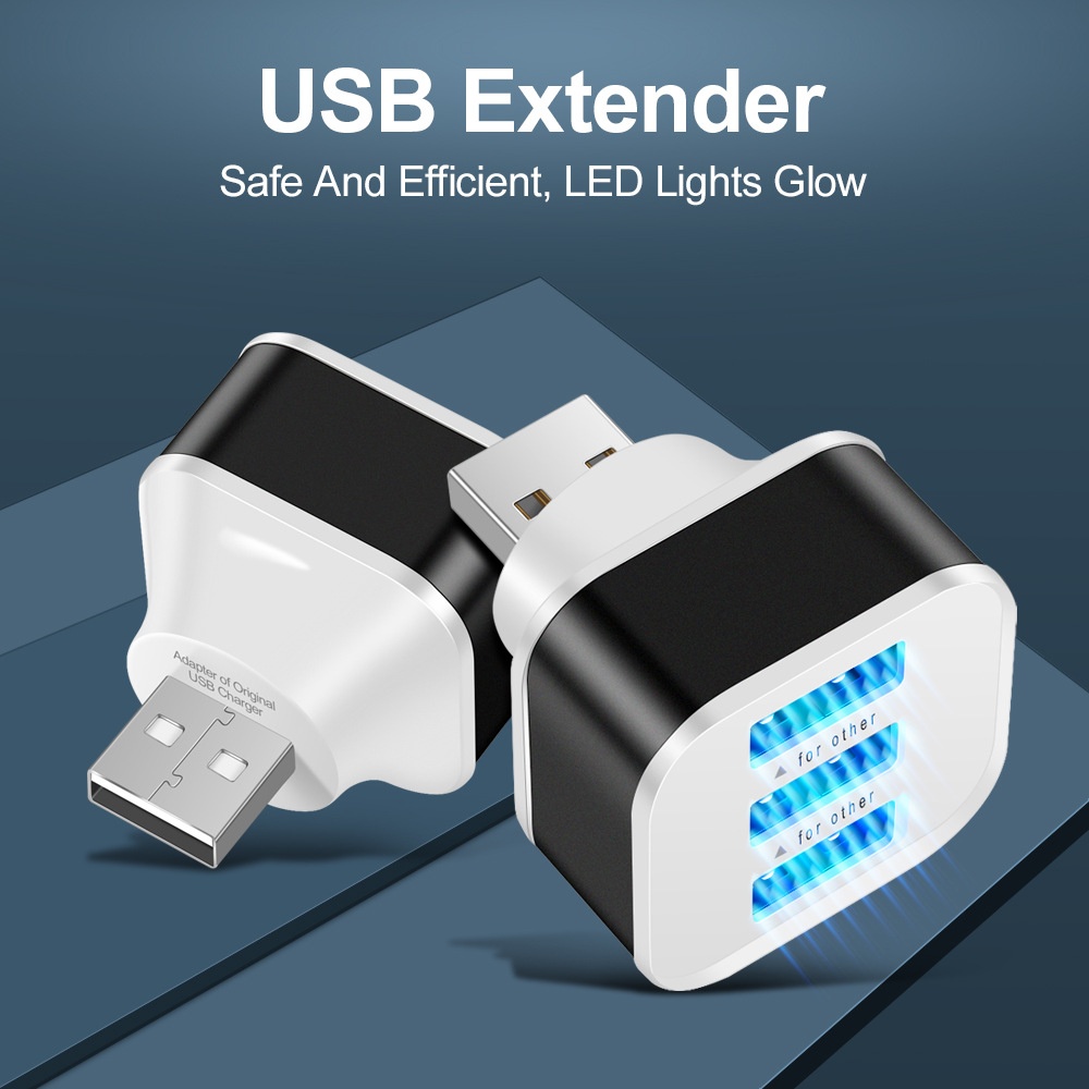 Laptop Tablet Accessories - 3 พอร์ต USB สล็อตอะแดปเตอร์ USB 3