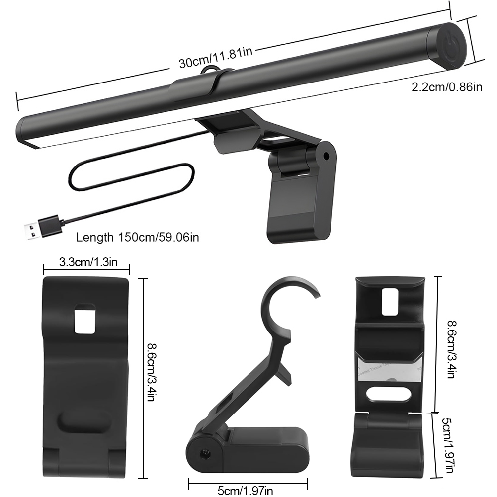 Tablet Lap Desk - โคมไฟแขวนหน้าจอคอมพิวเตอร์แบบ RGB สำหรับการเรียน/ทำงาน/เล่นเกม ช่วยปกป้องสายตา