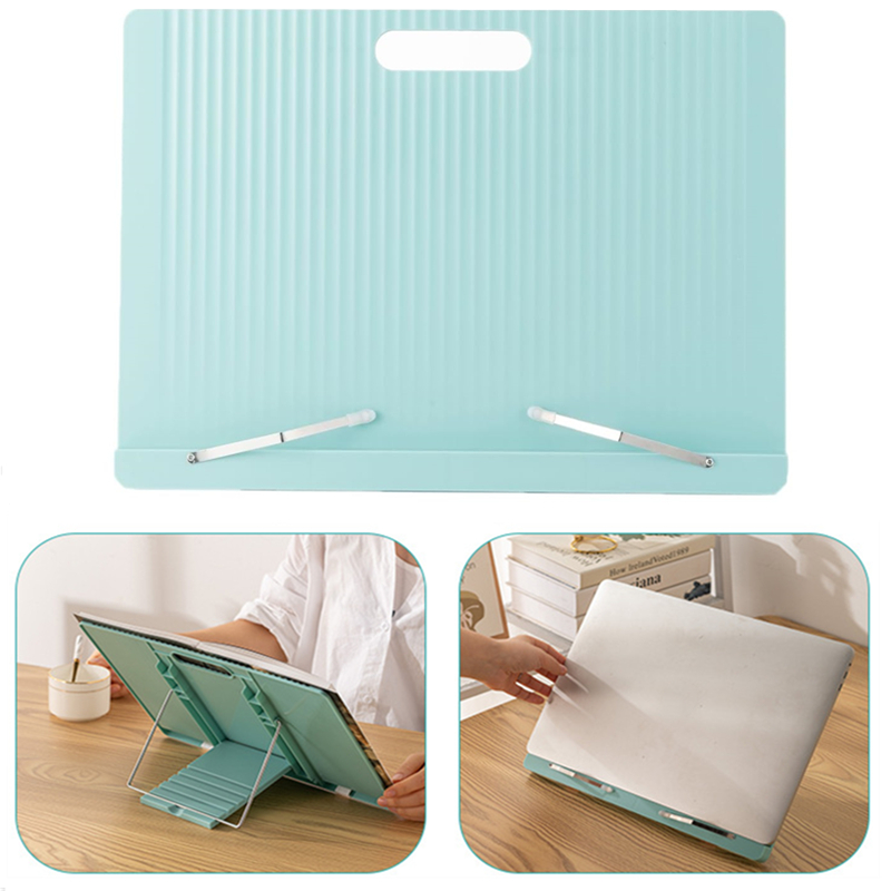 Tablet Stand Adjustable - BEISHI เดสก์ท็อปแบบปรับได้สําหรับอ่านหนังสือพร้อมคลิปหน้าพลาสติกพับอ่านหนังสือผู้ถือ iPad แท็บเล็ตแล็ปท็อปผู้ถือ