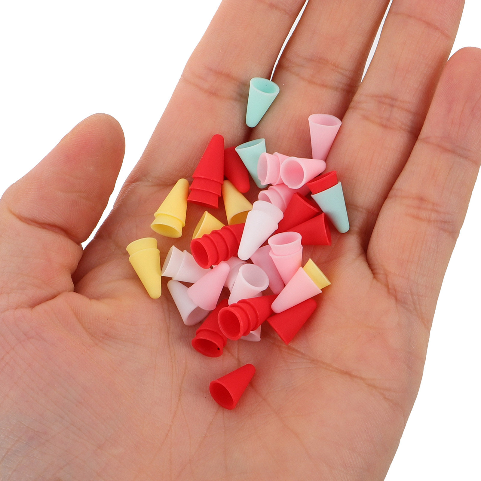 Tablet Stylus Accessories - ฝาครอบป้องกันปลายดินสอซิลิโคน 500 ชิ้น สำหรับแท็บเล็ตวาดภาพ ดินสอ ปากกาสไตลัส