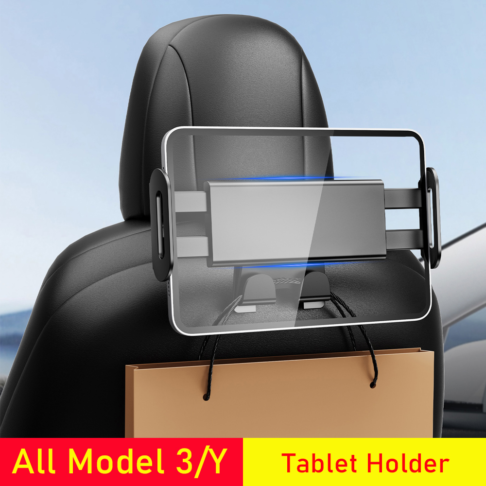 Kids Tablet With Accessories - 2025 สําหรับTeslaรุ่นY Juniperรุ่น 3 ผู้ถือแท็บเล็ตHeadrestโทรศัพท์Mountกลับที่นั่งคลิปตะขอขาตั้งเด็กTravel Tripอุปกรณ์เสริม