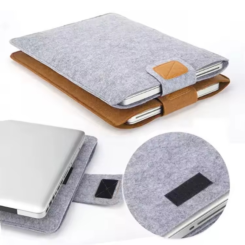 Tablet And Accessories Bag - กระเป๋าผ้าสักหลาดป้องกันรอยขีดข่วนแบบพกพากระเป๋าแล็ปท็อปแท็บเล็ตป้องกันกรณีเก็บของน้ำหนักเบาสำหรับแมคบุคแอร์โปร 11 13 15 นิ้วแล็ปท็อป