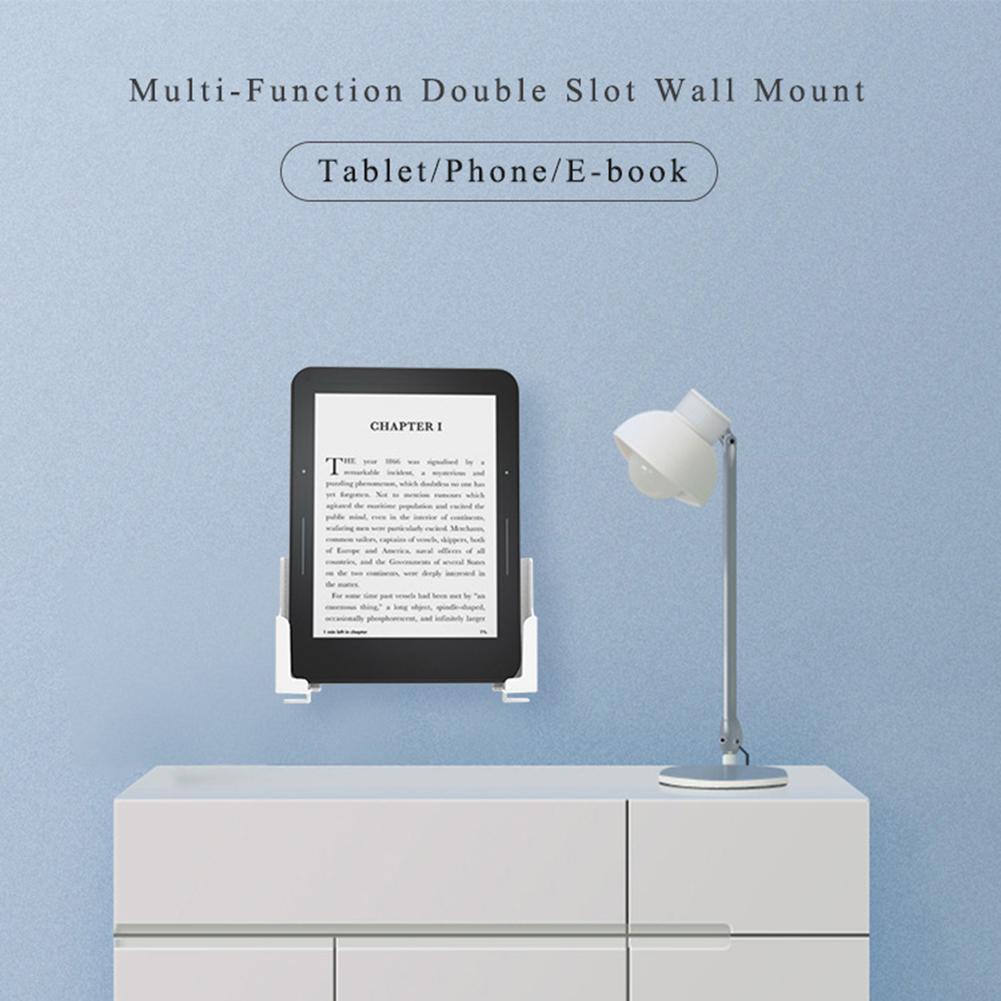 Tablet Stand Adjustable - 2 ชิ้น ที่วางแท็บเล็ตแบบติดผนังแบบปรับได้ ที่วางโทรศัพท์อเนกประสงค์ ขาตั้ง ที่วางของในห้องนอน