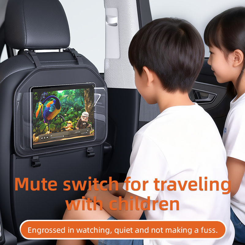 Kids Tablet With Accessories - ที่เก็บของหลังเบาะรถยนต์แบบแขวน พร้อมที่วางแท็บเล็ตหน้าจอสัมผัส ป้องกันสำหรับเด็ก อุปกรณ์เสริมในรถยนต์