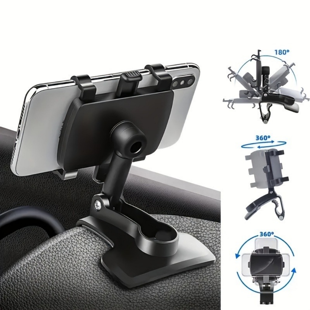 Car Accessories Tablet Holder - ที่วางโทรศัพท์ในรถยนต์แบบหนีบ ที่ยึดติดคอนโซลรถยนต์ ใช้ได้กับ GPS รองรับโทรศัพท์มือถือในรถยนต์ สำหรับ