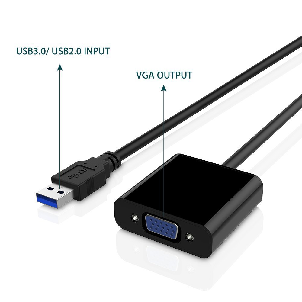 อะแดปเตอร์ USB 3.0 เป็น VGA รอ - Tablet Lap Desk บทวิจารณ์และราคา