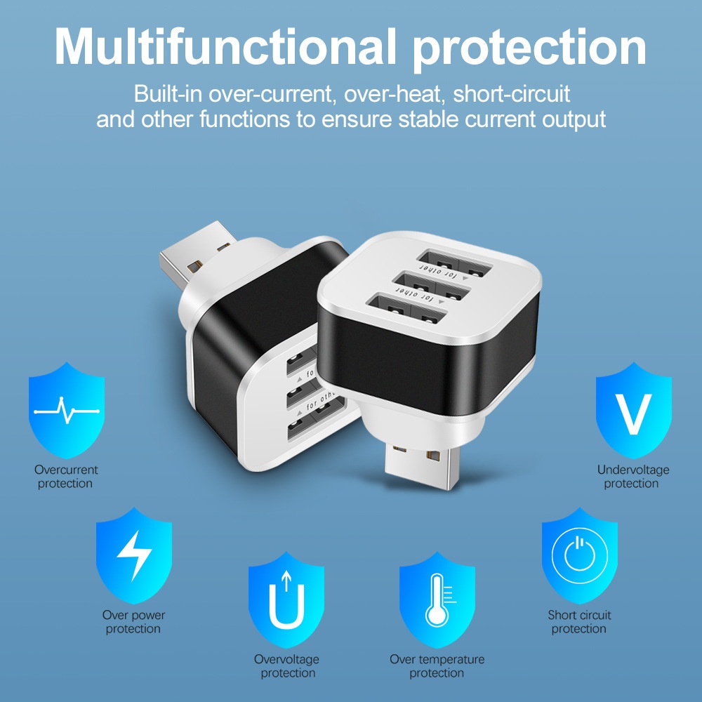 3 พอร์ต USB สล็อตอะแดปเตอร์ US - Laptop Tablet Accessories บทวิจารณ์และราคา