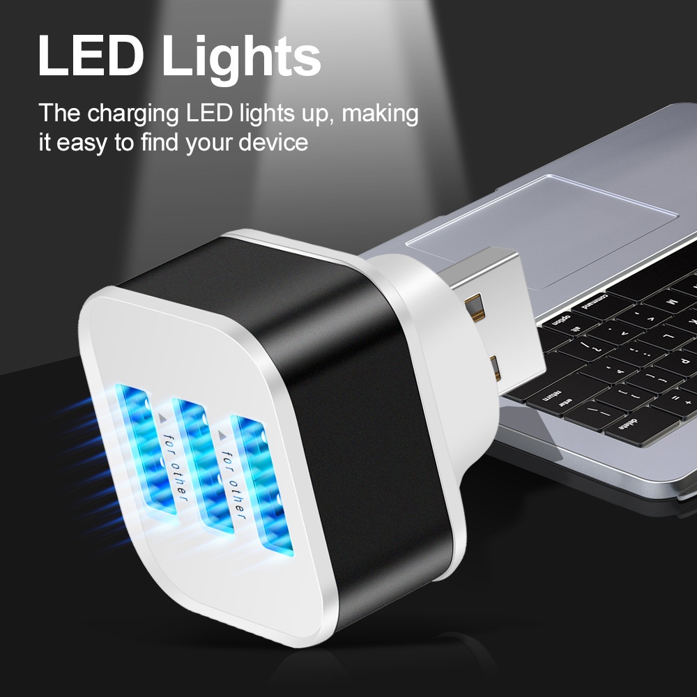 3 พอร์ต USB สล็อตอะแดปเตอร์ US - Laptop Tablet Accessories บทวิจารณ์และราคา