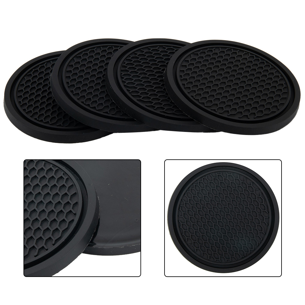 4 ชิ้น ที่วางแก้วในรถยนต์สีดำ  - Tablet Accessories For Car บทวิจารณ์และราคา