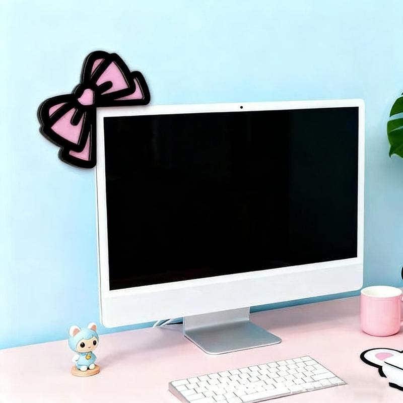 โบว์ไม้ตกแต่งหน้าจอ 1/2 ชิ้น น - Tablet Lap Desk บทวิจารณ์และราคา