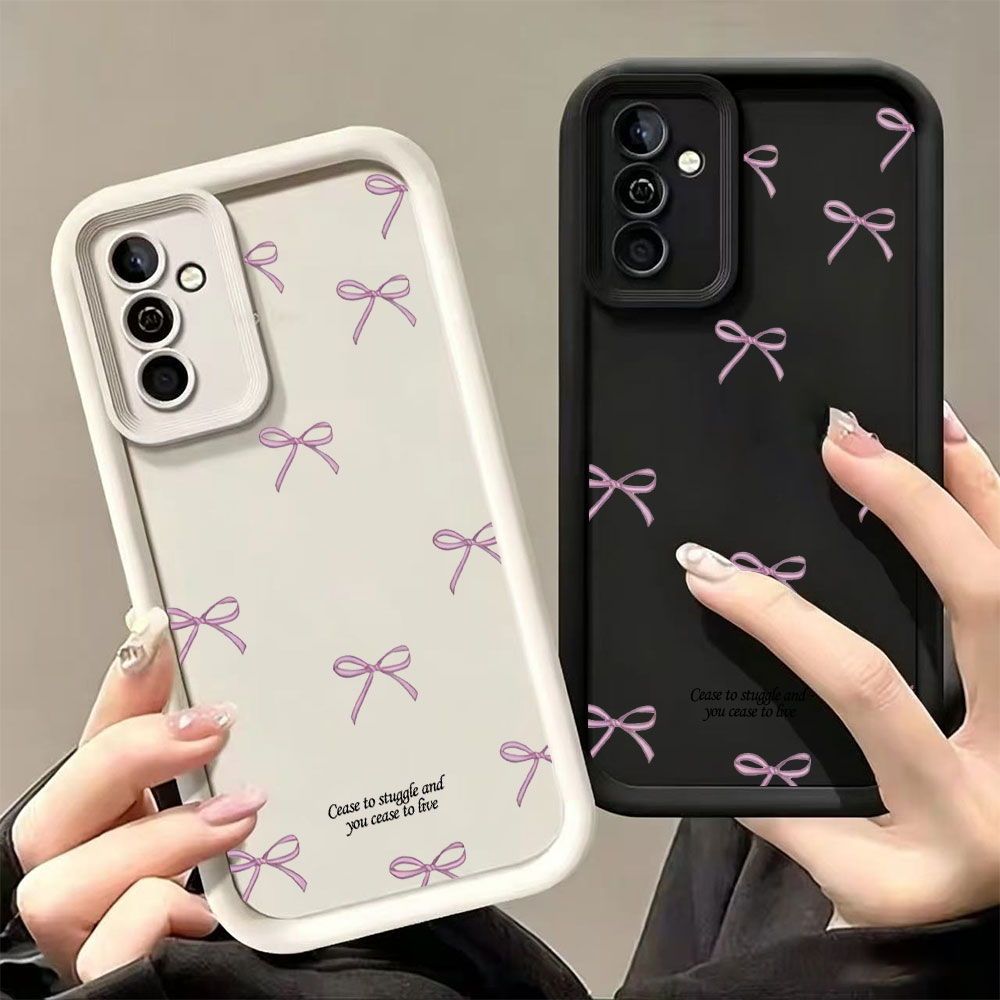 เคสโทรศัพท์ TPU นิ่มลายโบว์สีช - Samsung Galaxy S24 บทวิจารณ์และราคา