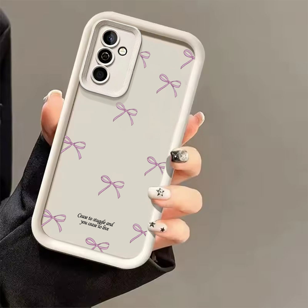 เคสโทรศัพท์ TPU นิ่มลายโบว์สีช - Samsung Galaxy S24 บทวิจารณ์และราคา