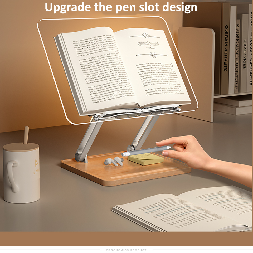 แท่นอ่านหนังสือไม้พร้อมไฟอะคริ - Tablet Holder Accessories บทวิจารณ์และราคา